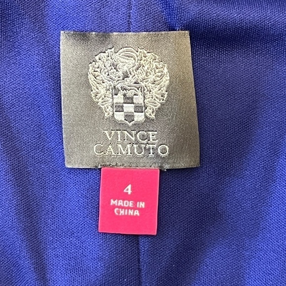 Vince Camuto Empire Waist Cross Strap Maxi Dress. Indigo Blue Size 4 #1364 - Picture 6 of 6